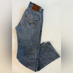 Levi’s 514 Jeans Mens 31 x 32 Blue Slim Straight Flap Pocket Denim